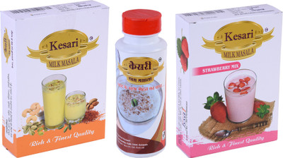 

Kesari Milk Masala 50g, Strawberry Mix Milk Masala 50g, and Buttermilk Chaach Masala 75g Combo, Pack of 3 100 g(Pack of 3)