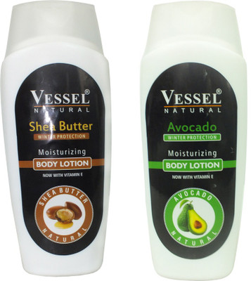 

Vessel Natural Winter Protection Moisturizing Body Lotion With Avocado & Shea Butter 200 ml Combo Pack of 2(200 ml)