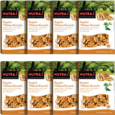 

Nutraj Regular Kernels Walnut ( Akhrot ) 250g Pack of 8 (2kg) Walnuts(2 kg, Box)