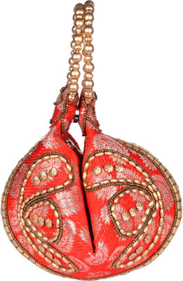 

Himalaya Handicraft Party Potli Bag Potli(Red)