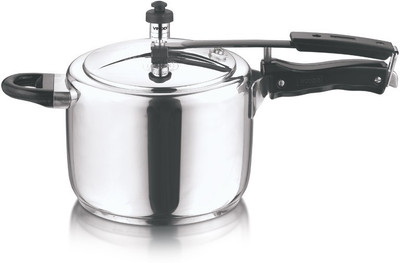 VINOD Inner lid sandwich Bottom 3.5 L Inner Lid Induction Bottom Pressure Cooker(Stainless Steel)