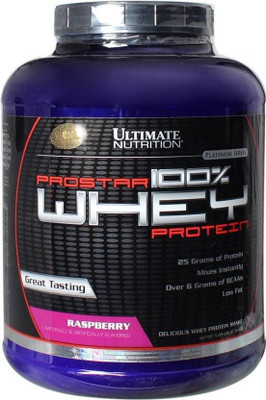 

Ultimate Nutrition Prostar 100% Whey Protein(2.39 kg, Raspberry)