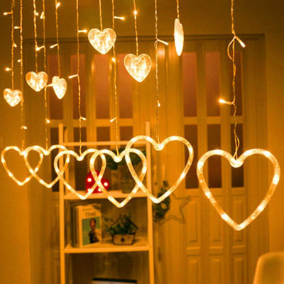 QUACE 138 LEDs 2.49 m Yellow Steady Heart Rice Lights(Pack of 1)