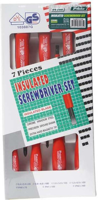 Proskit Insulated Screwdriver Set (1000V) Precision Screwdriver Set(Pack of 7)