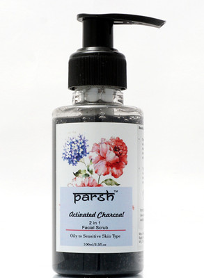 

Parsh Activated charcoal 2 in 1 facial scrub Scrub(100 ml)