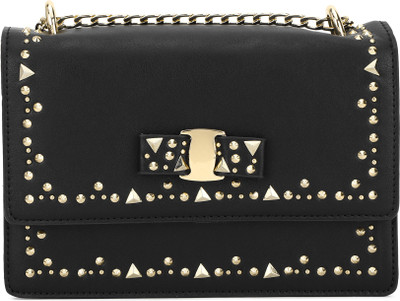 

Miss CL Women Casual Black Leatherette Sling Bag