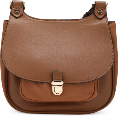 

Accessorize Women Casual Tan PU Sling Bag