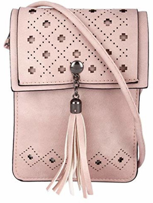 

Skynova Women Casual Pink PU Sling Bag