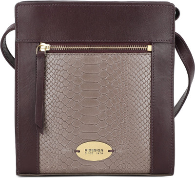 

Hidesign Women Casual Purple Genuine Leather Shoulder Bag