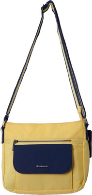 

Fastrack Girls Casual Yellow, Blue Polyester Sling Bag, Blue;yellow