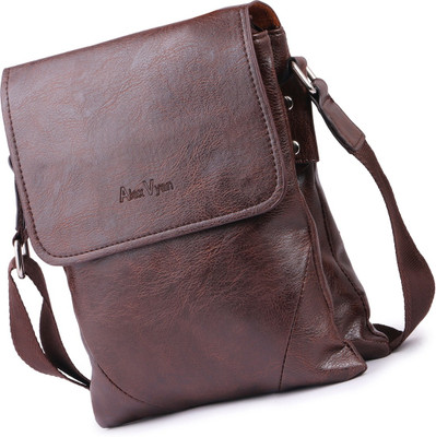 

AlexVyan Men & Women Formal, Casual, Evening/Party Brown Genuine Leather Sling Bag