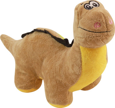 

Miss & Chief Cute Dinosaur Plush Toy | Cartoon Dino stuffed Toys | Cute Animal Stuff Plush Toys | Best Gift For Kids - 20 cm(Brown)