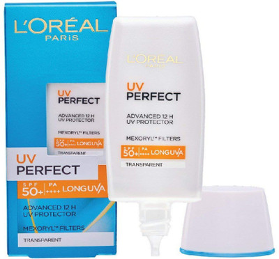 

L'Oreal UV Perfect (Transparent) - SPF 50 PA++++(30 ml)