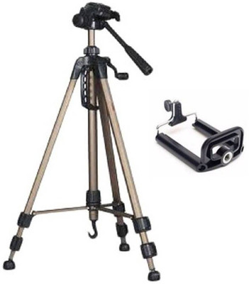 Simpex 1200 Tripod (57 Inch) Kit with Mobile Holder Tripod Kit(Brown, Supports Up to 3500)