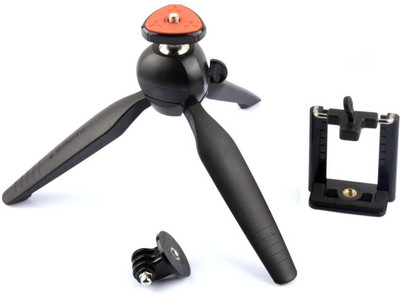 Wonder World ® X-27 Table-Top Tripod with Built-In Ball Head Tripod(Warm Brown, Supports Up to 1726 g)