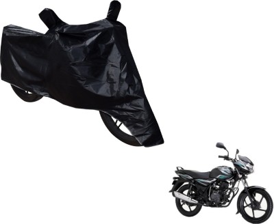 NIKS Two Wheeler Cover for Bajaj(Discover 100 DTS-i, Black)