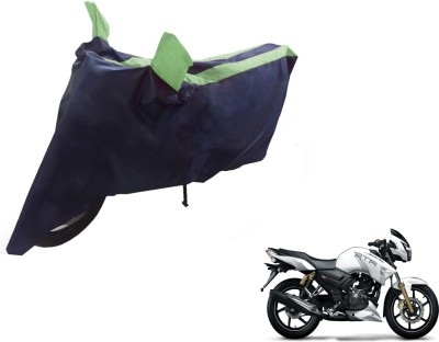 NIKS Two Wheeler Cover for TVS(Apache RTR 160, Black, Green)