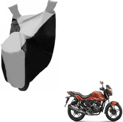 NIKS Two Wheeler Cover for Hero(CBZ Extreme, Black, Silver)