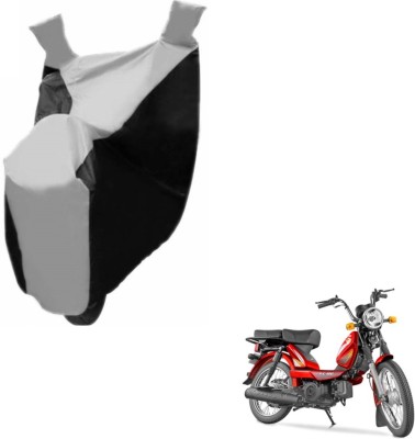 NIKS Two Wheeler Cover for TVS(Heavy Duty Super XL, Black, Silver)