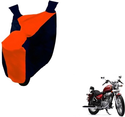 NIKS Two Wheeler Cover for Royal Enfield(Thunderbird 500, Black, Orange)