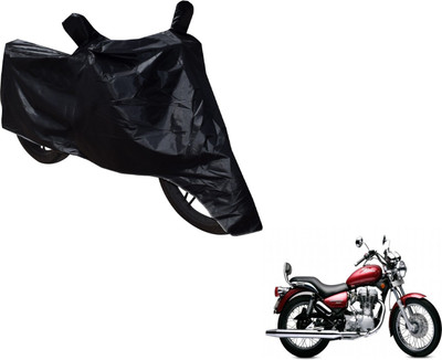 NIKS Two Wheeler Cover for Royal Enfield(Twin spark, Black)