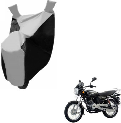 NIKS Two Wheeler Cover for Bajaj(Boxer, Black, Silver)