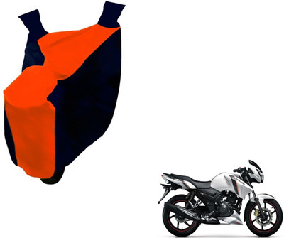 NIKS Two Wheeler Cover for TVS(Apache RTR 180, Black, Orange)