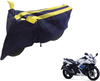 NIKS Two Wheeler Cover for Yamaha(YZF R15 S, Black, Yellow)