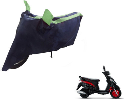 NIKS Two Wheeler Cover for Mahindra(Rodeo, Black, Green)