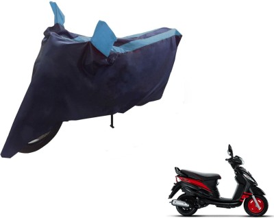 NIKS Two Wheeler Cover for Mahindra(Rodeo, Black, Blue)