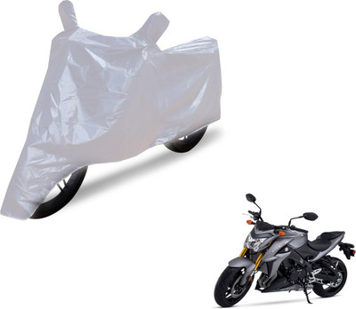 NIKS Two Wheeler Cover for Suzuki(GSX, Silver)