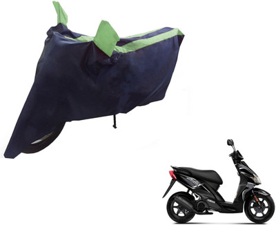 NIKS Two Wheeler Cover for Yamaha(Jog R, Black, Green)