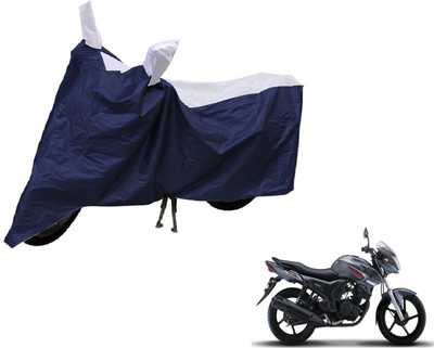 Auto Hub Two Wheeler Cover for Yamaha(SZ-S, Blue, Silver)