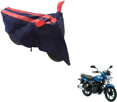 NIKS Two Wheeler Cover for Bajaj(Platina, Black, Orange)
