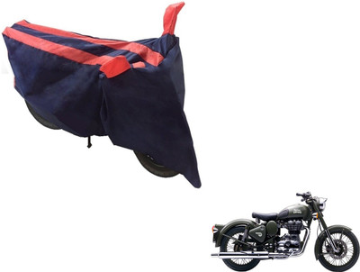 NIKS Two Wheeler Cover for Royal Enfield(Battle Green, Black, Orange)