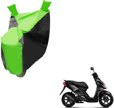 NIKS Two Wheeler Cover for Yamaha(Jog R, Black, Green)