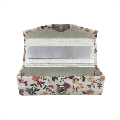 

The Bling Stores Retro Embroidered Square Lipstick Case With Mirrors Brocade Flower Design Lipstick Display Box NA Vanity Box(Multicolor)