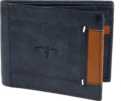 

BULLFINCH Men Formal, Casual Blue Genuine Leather Wallet(8 Card Slots)