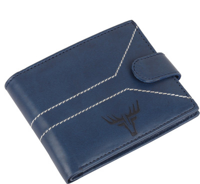 

Accezory Men Blue Artificial Leather Wallet(3 Card Slots)