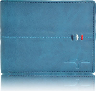 

BULLFINCH Men Formal, Casual Blue Genuine Leather Wallet(7 Card Slots)