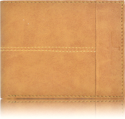 

BULLFINCH Men Formal, Casual Beige Genuine Leather Wallet(7 Card Slots), Tan