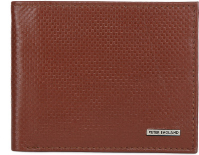

Peter England Men Tan Genuine Leather Wallet(8 Card Slots)