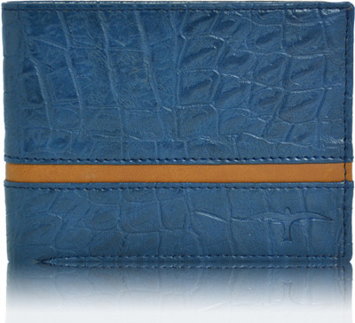 

BULLFINCH Men Formal, Casual Blue Genuine Leather Wallet(4 Card Slots)