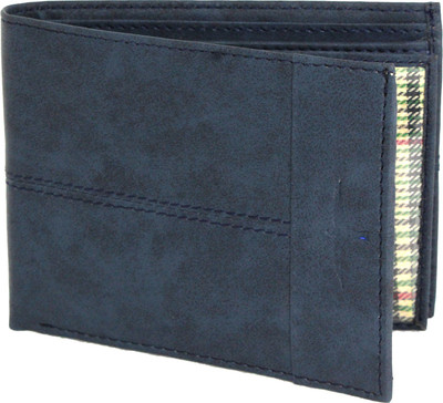 

BULLFINCH Men Formal, Casual Blue Genuine Leather Wallet(7 Card Slots)