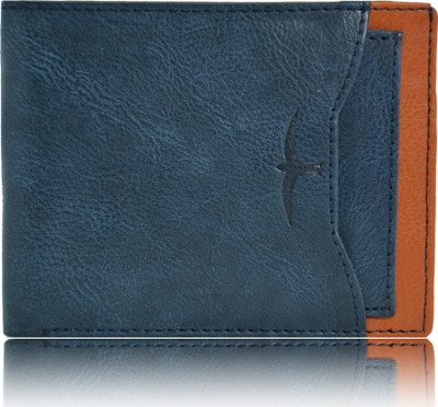 

BULLFINCH Men Formal, Casual Blue Genuine Leather Wallet(9 Card Slots)