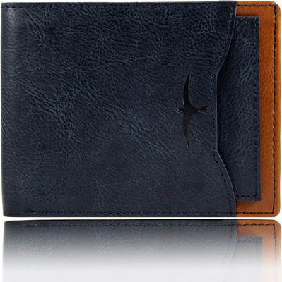 

BULLFINCH Men Formal, Casual Blue Genuine Leather Wallet(9 Card Slots)