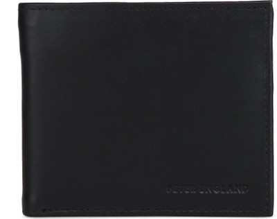 

Peter England Men Black Genuine Leather Wallet(6 Card Slots)