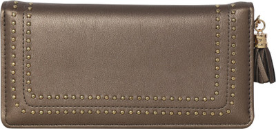 

Quickk Women Silver, Grey Artificial Leather Wrist Wallet(5 Card Slots)