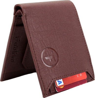 

FABTRIM Men Brown Artificial Leather, Fabric, Canvas Wallet(7 Card Slots)