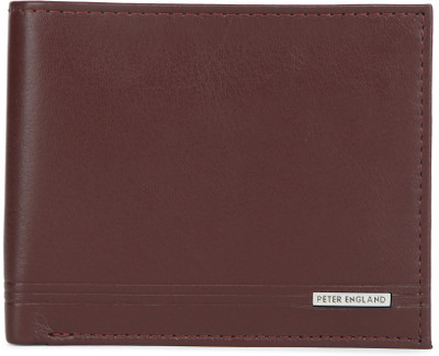 

Peter England Men Tan Genuine Leather Wallet(4 Card Slots)